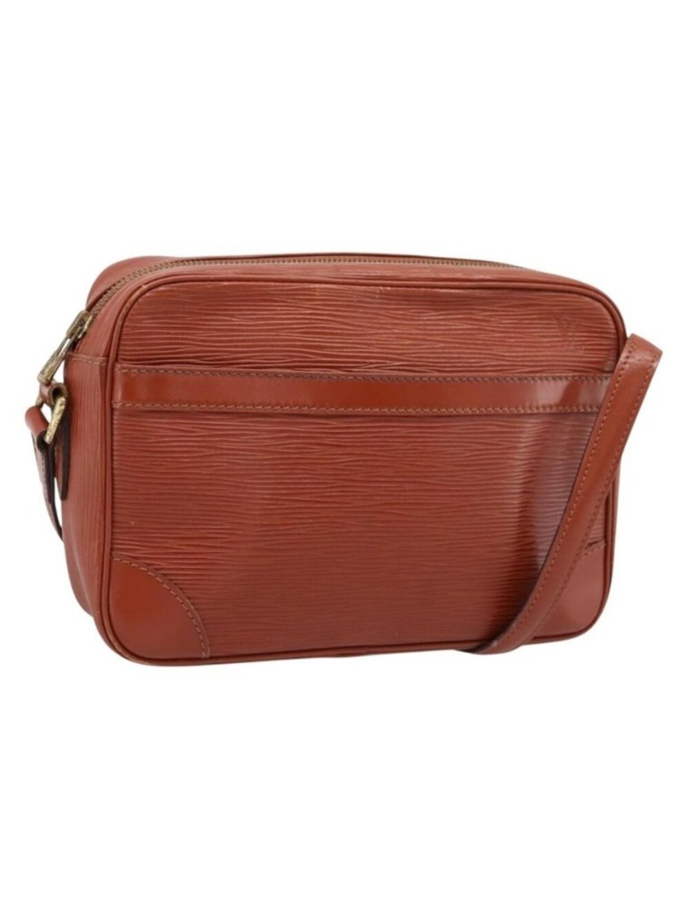 Authentic LOUIS VUITTON Epi Trocadero 23 Shoulder Bag Brown M52313 LV